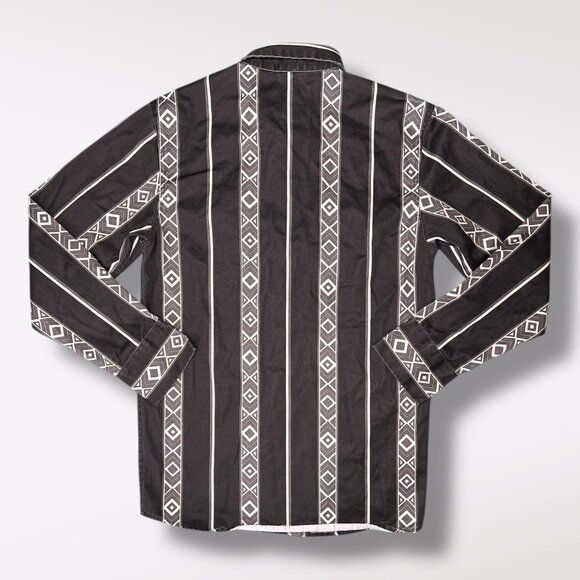 Men’s Western Snap Shirt XL Aztec Print, Flame Resistant - Picture 5 of 7